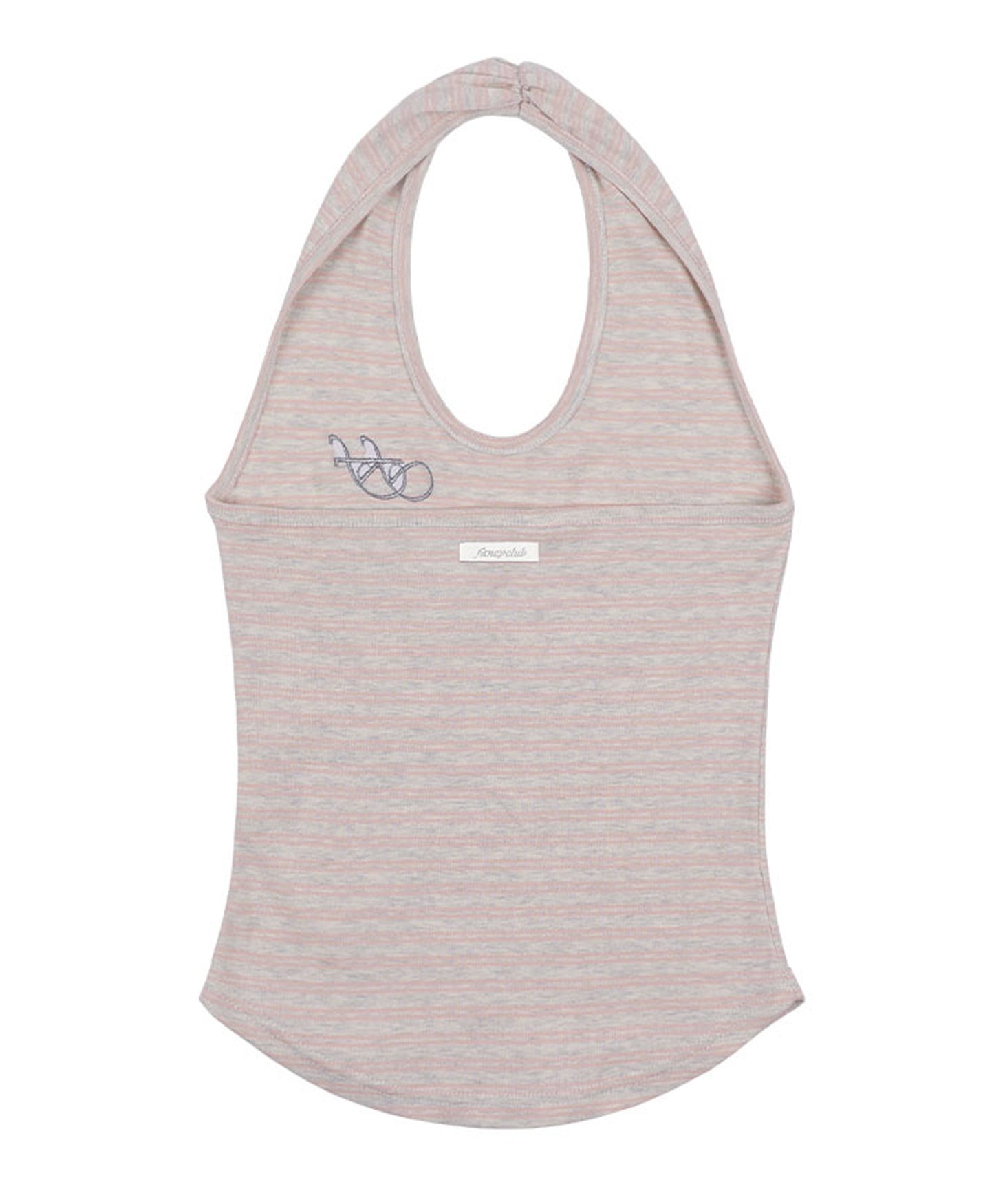 FANCY CLUB / Stripe Open-back Halterneck ホールターネック トップス