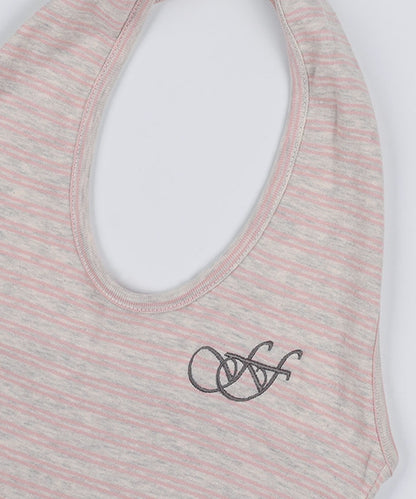 FANCY CLUB / Stripe Open-back Halterneck ホールターネック トップス