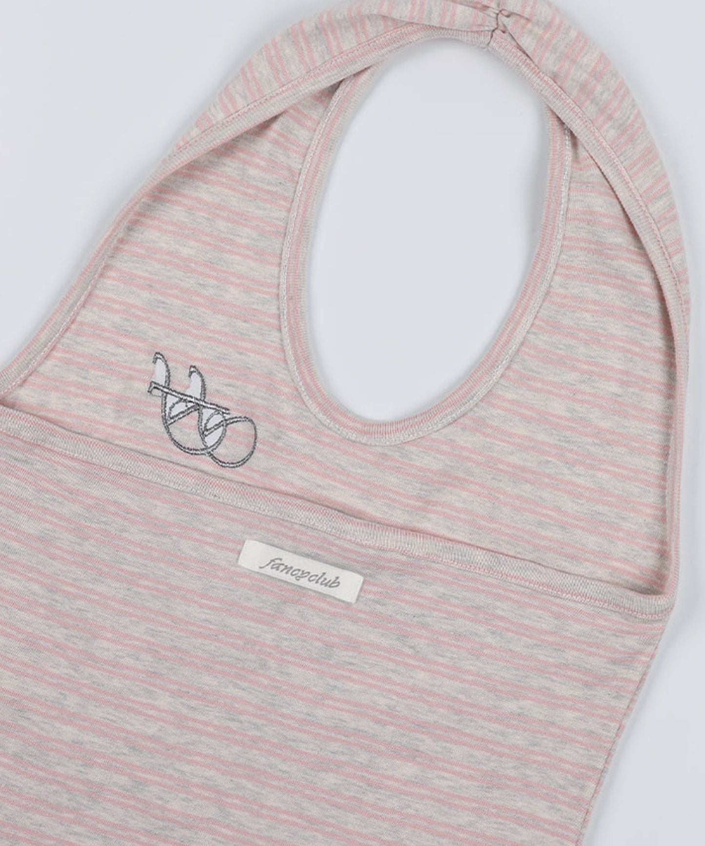 FANCY CLUB / Stripe Open-back Halterneck ホールターネック トップス