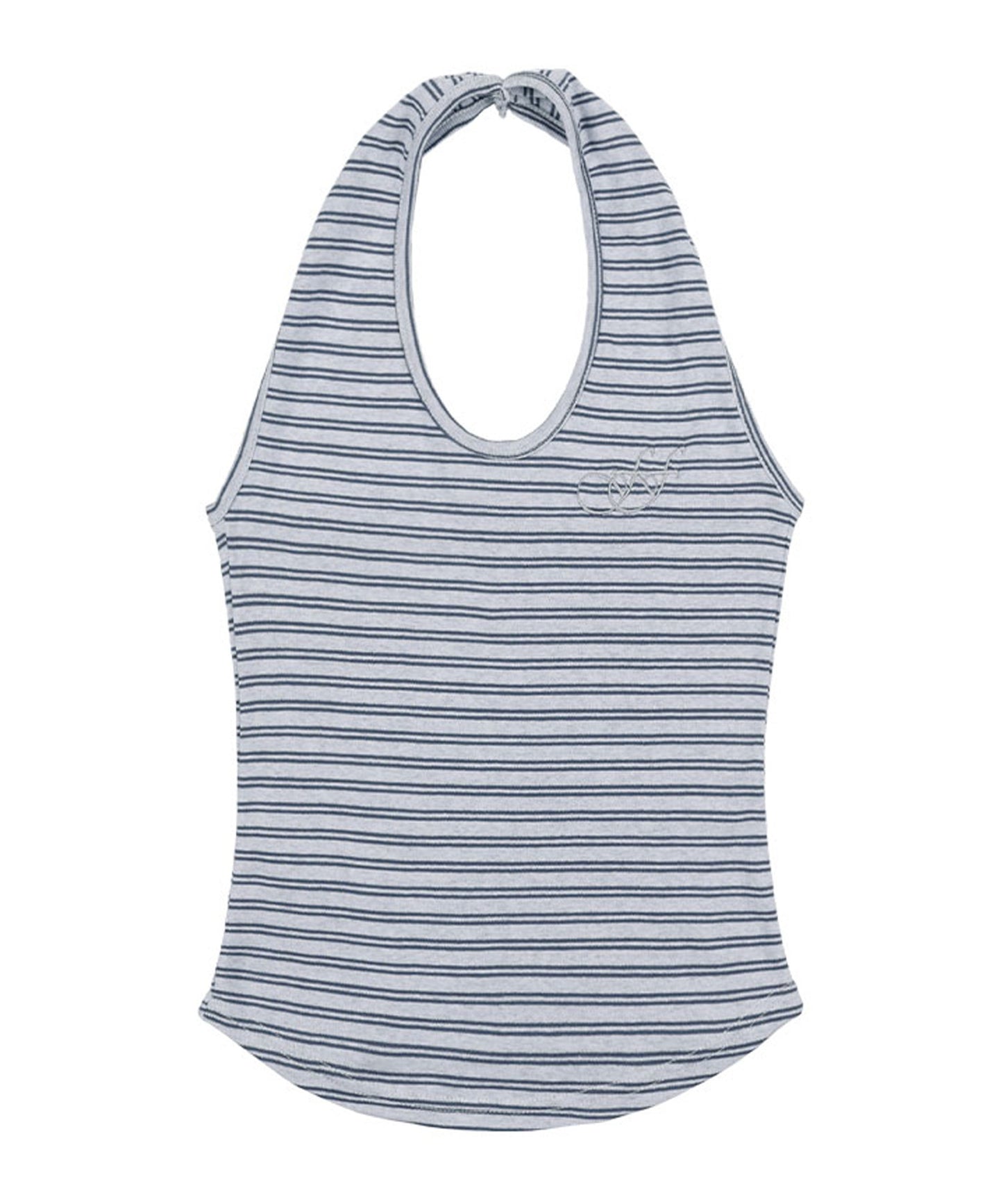 FANCY CLUB / Stripe Open-back Halterneck ホールターネック トップス