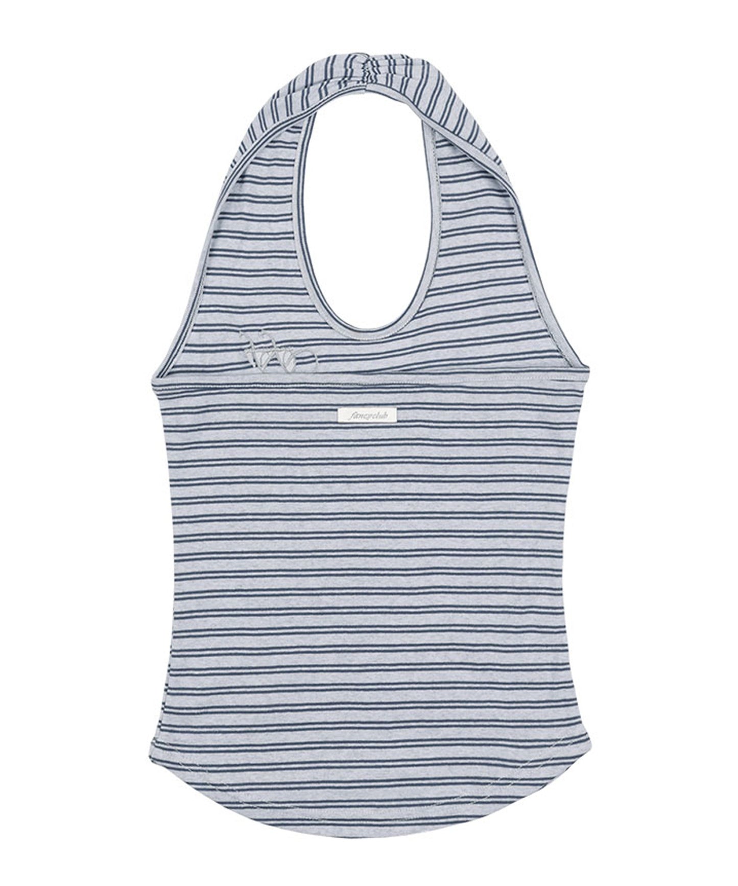 FANCY CLUB / Stripe Open-back Halterneck ホールターネック トップス
