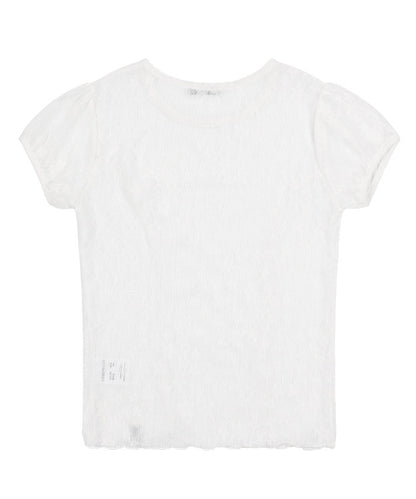 FANCY CLUB /  Wave Puff Lace Tee