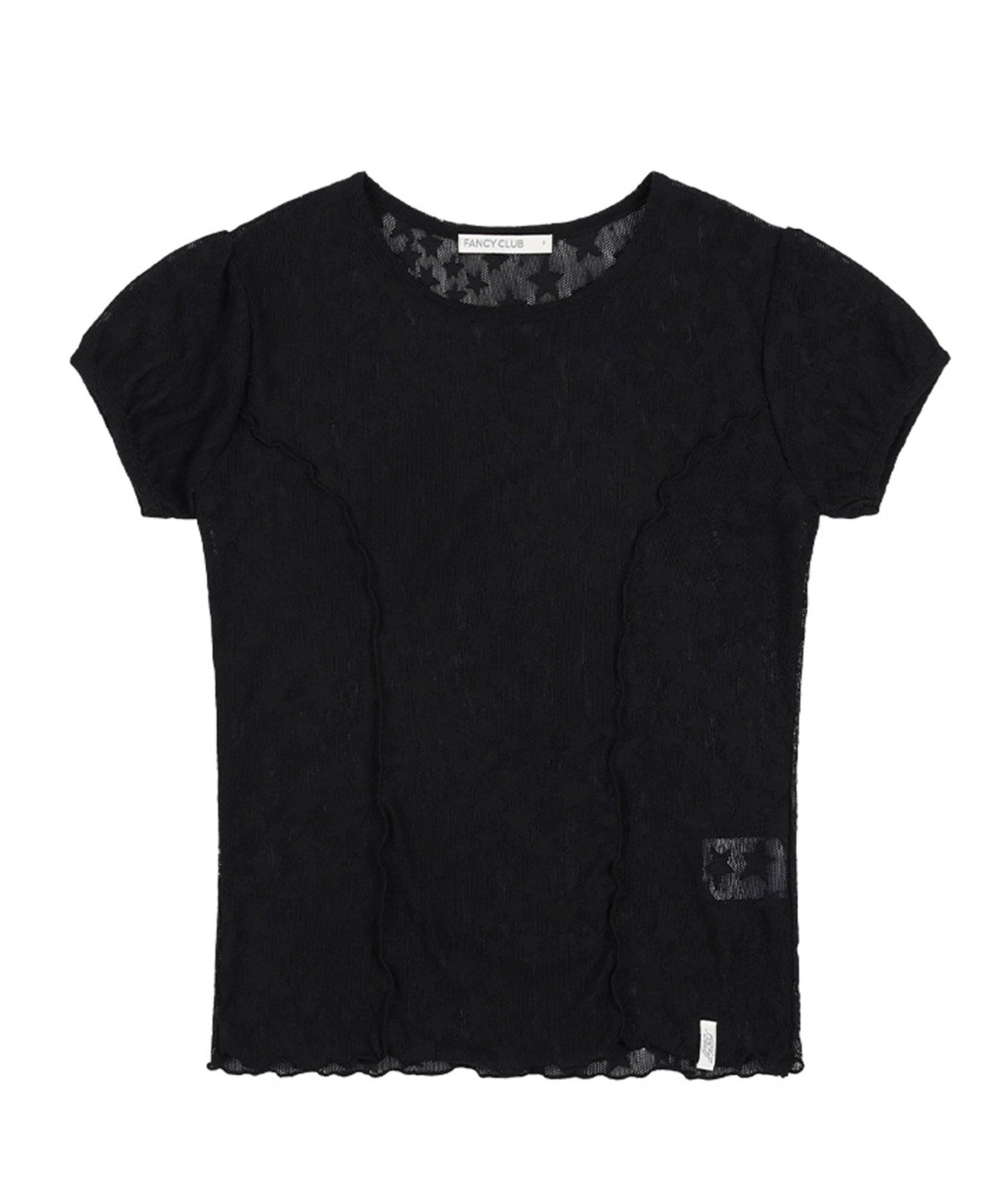 FANCY CLUB /  Wave Puff Lace Tee