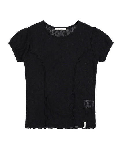 FANCY CLUB /  Wave Puff Lace Tee
