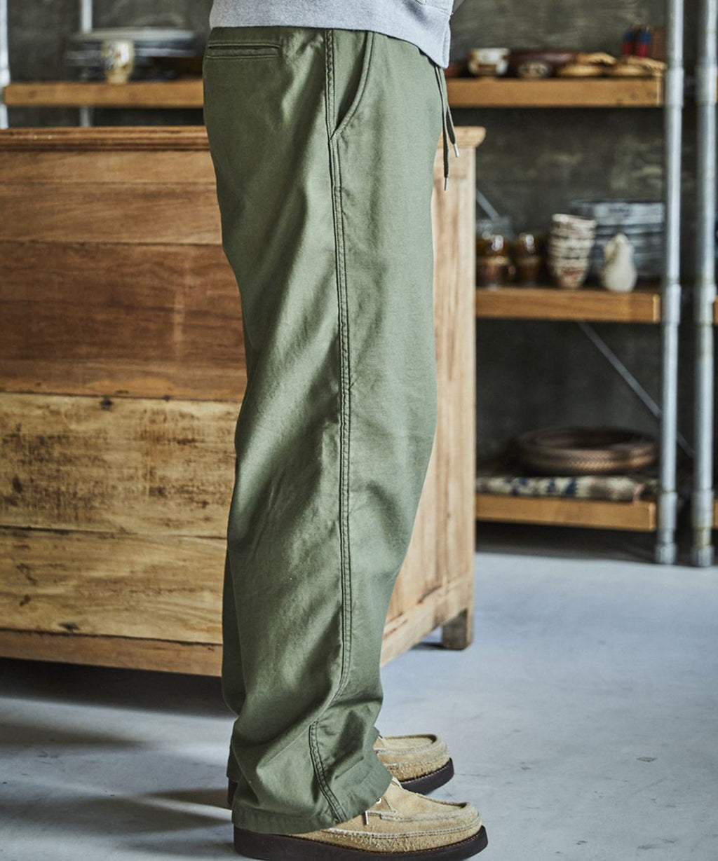【予約】 orSlow / WIDE FIT NEW YORKER イージーパンツ