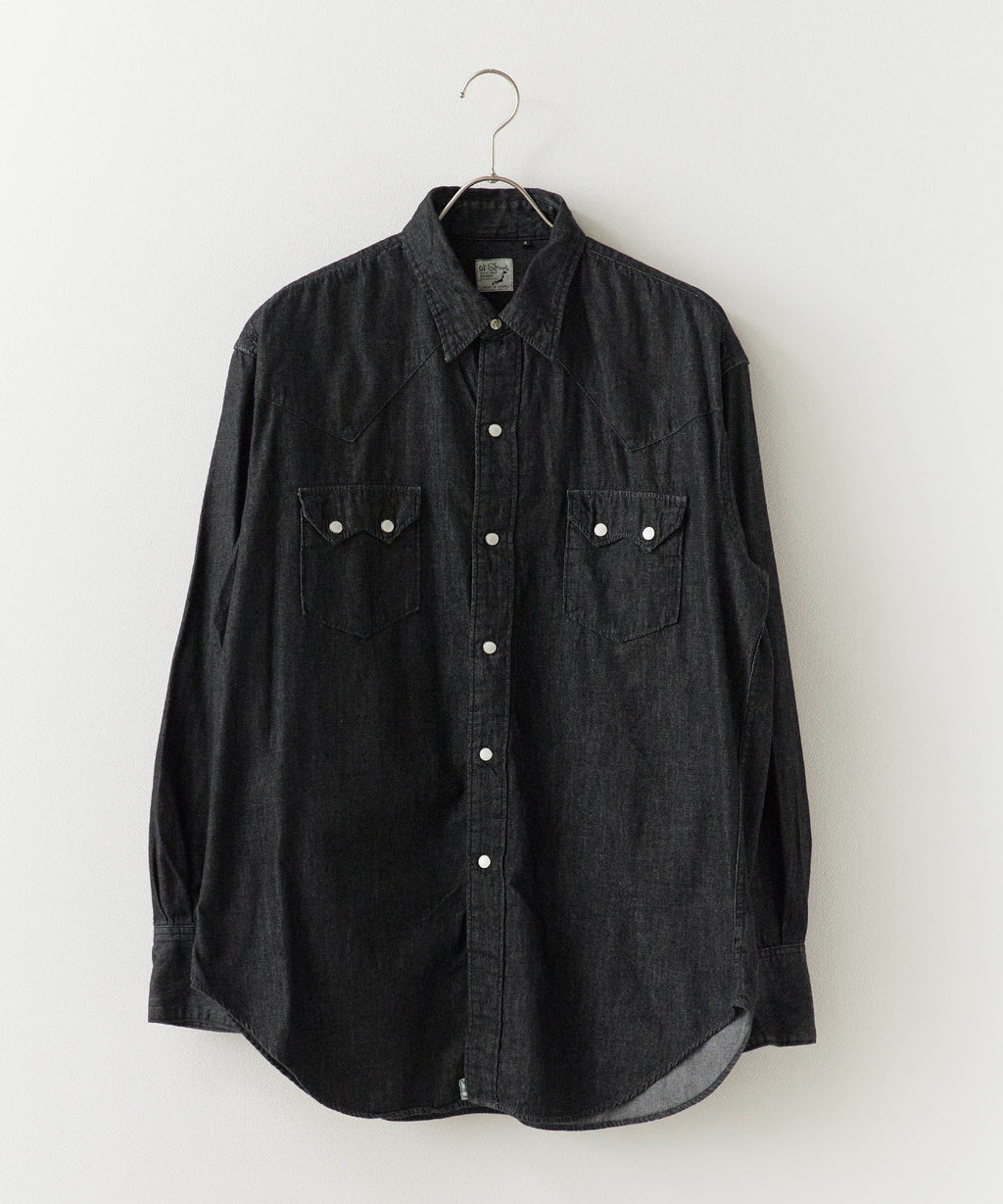 orSlow / BLACK DENIM WESTERN SHIRT ウエスタンシャツ
