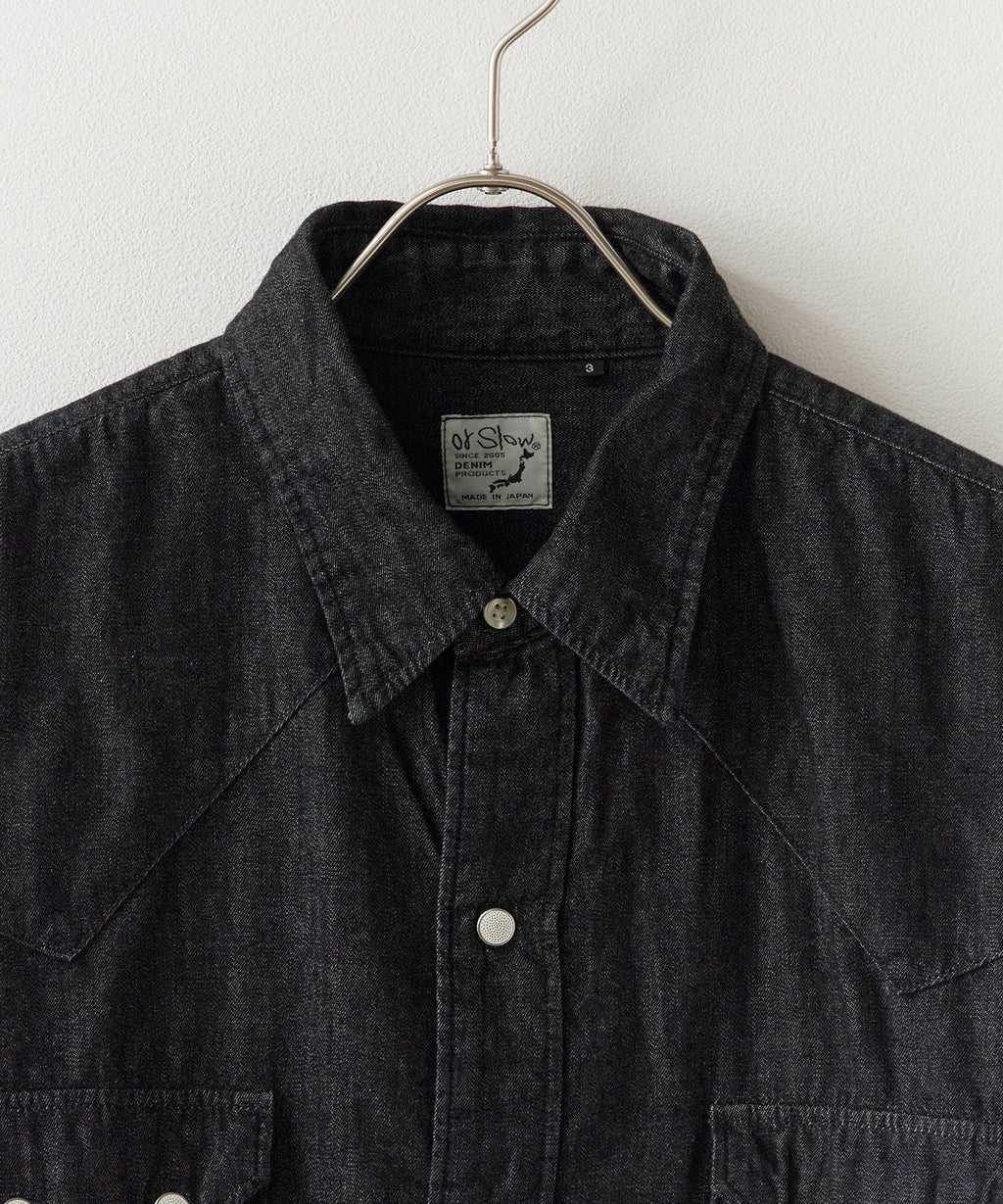 orSlow / BLACK DENIM WESTERN SHIRT ウエスタンシャツ