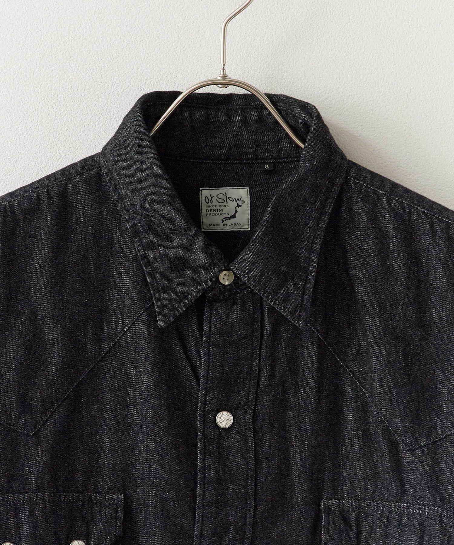orSlow / BLACK DENIM WESTERN SHIRT ウエスタンシャツ
