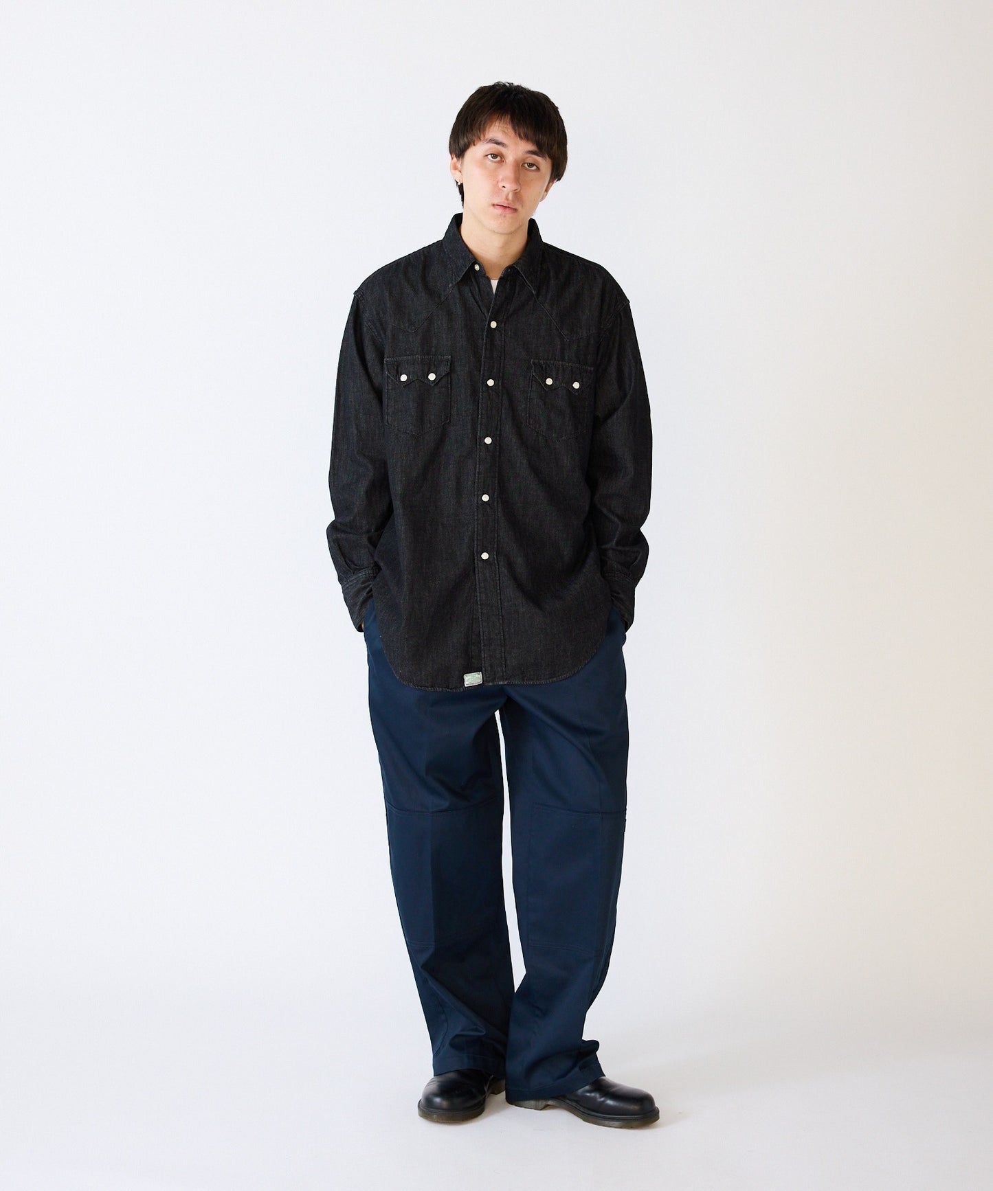 orSlow / BLACK DENIM WESTERN SHIRT ウエスタンシャツ