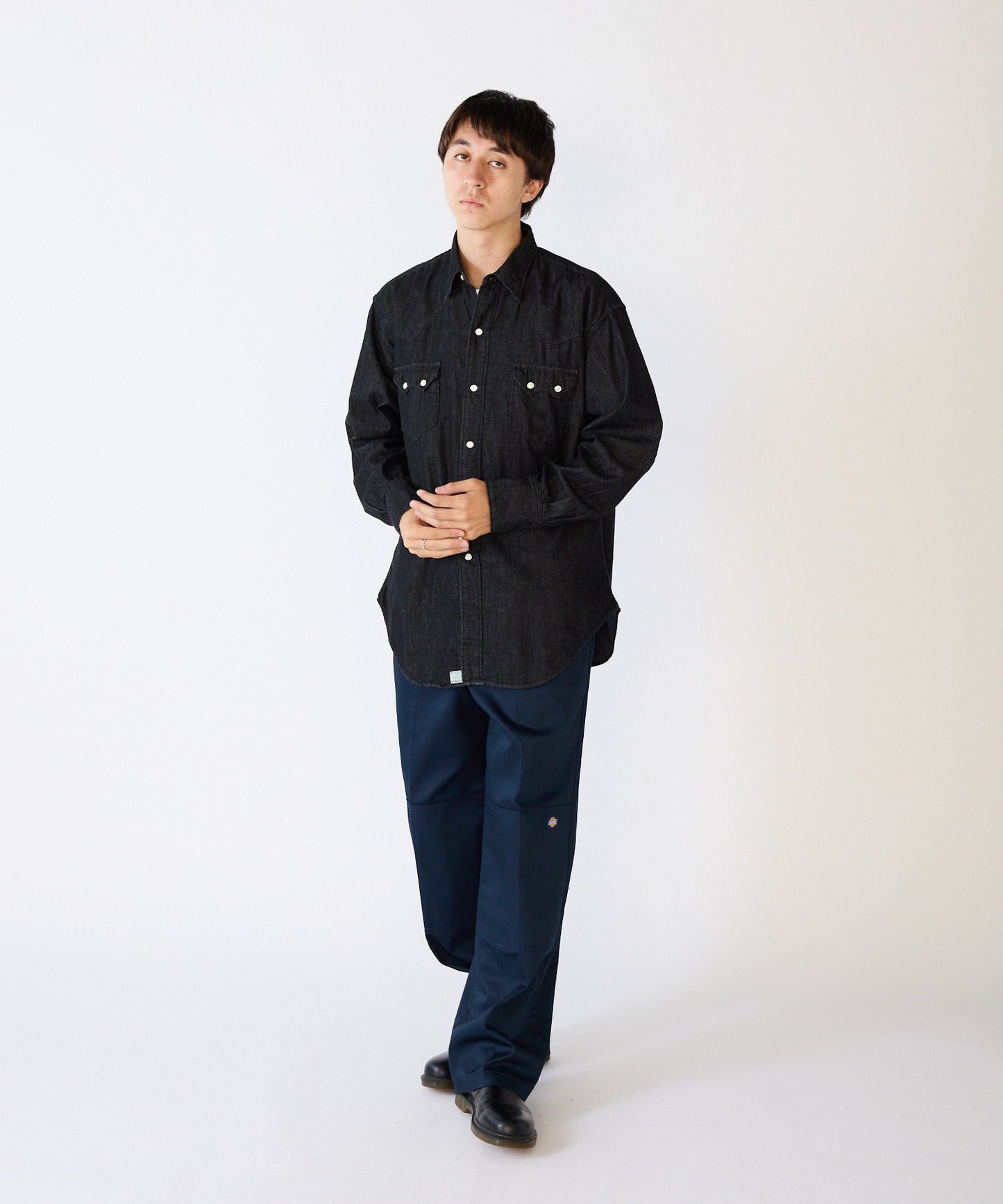 orSlow / BLACK DENIM WESTERN SHIRT ウエスタンシャツ