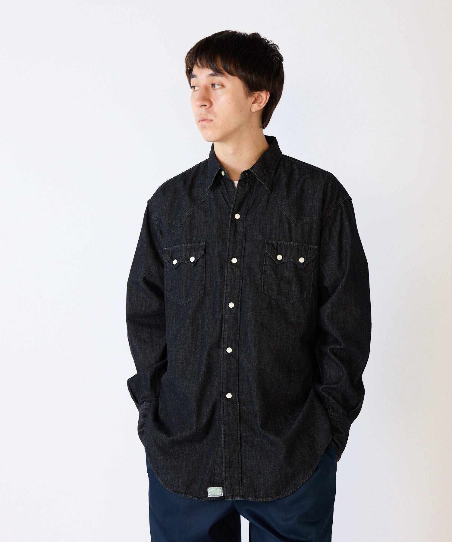 orSlow / BLACK DENIM WESTERN SHIRT ウエスタンシャツ