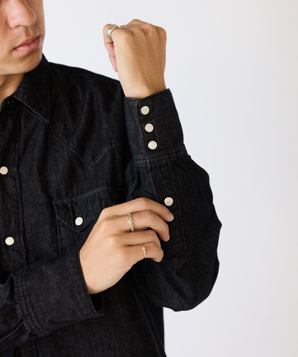 orSlow / BLACK DENIM WESTERN SHIRT ウエスタンシャツ