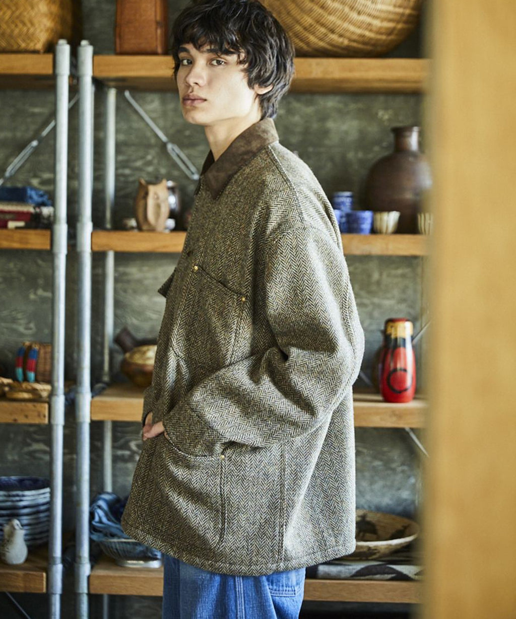 【予約】orSlow / HARRIS TWEED RELAX FIT COVERALL