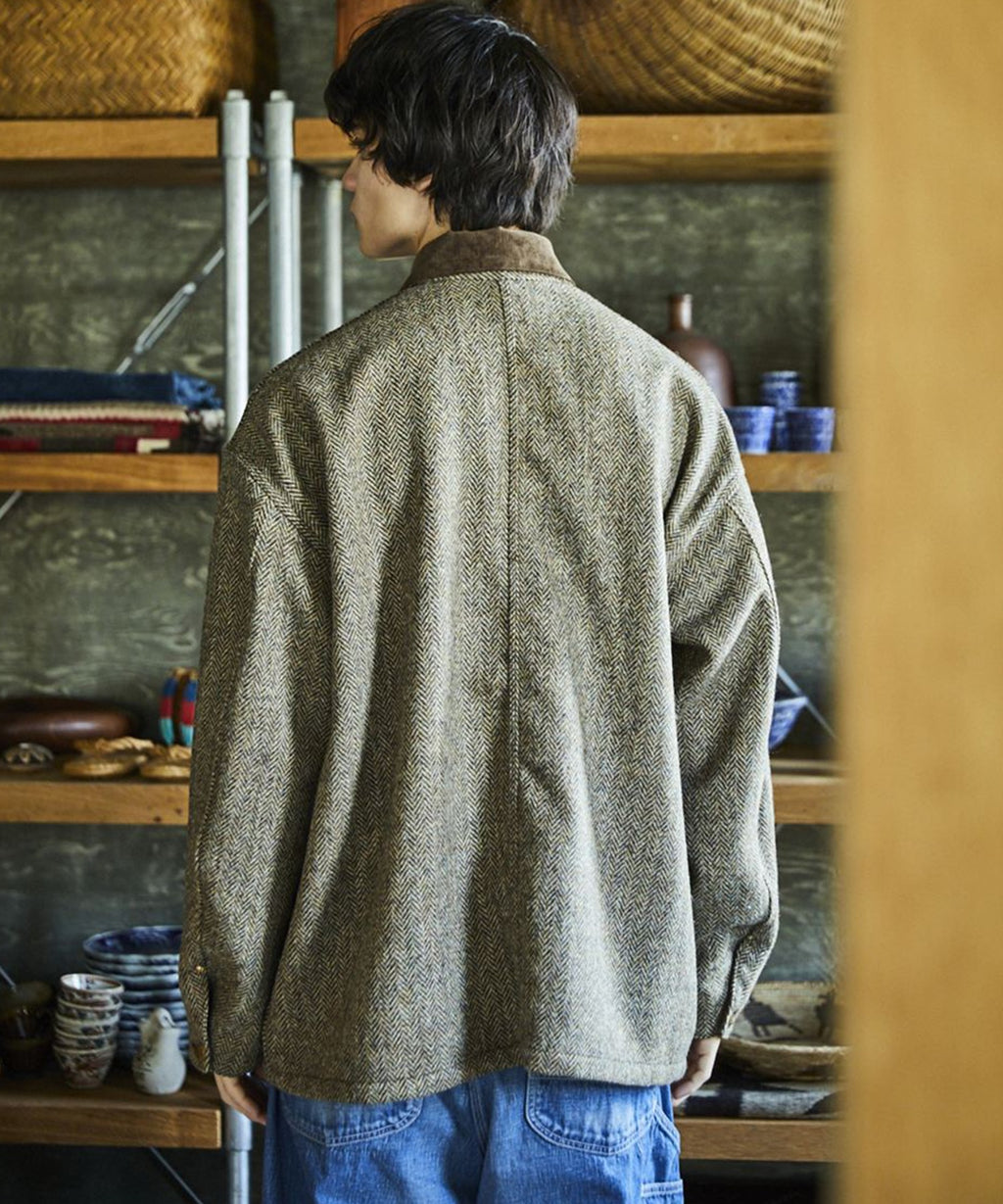 【予約】orSlow / HARRIS TWEED RELAX FIT COVERALL