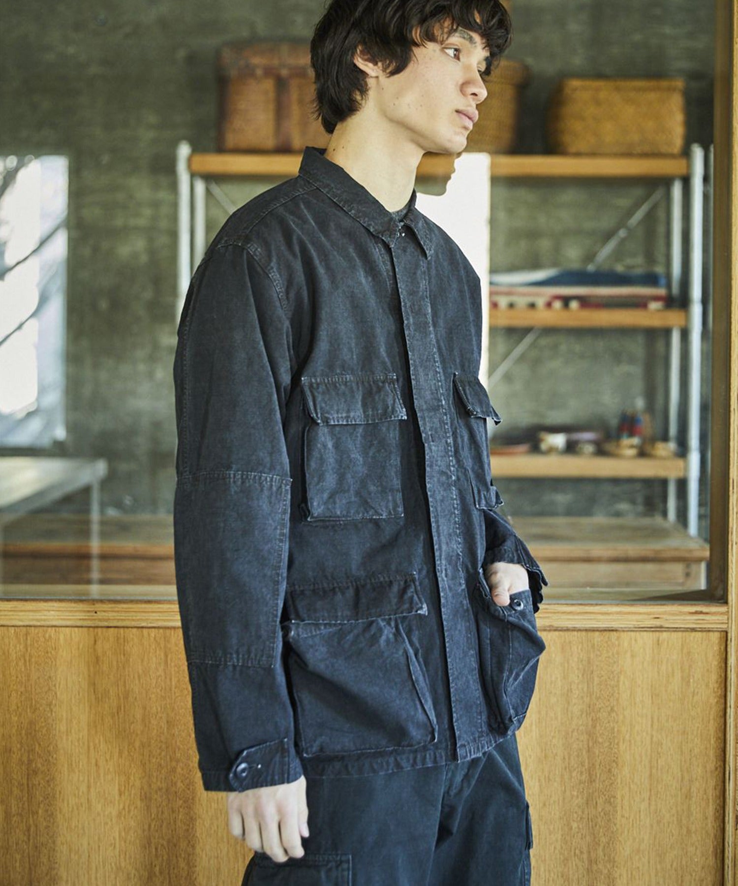 【予約】orSlow / STONE BLACK B.D.U JACKET