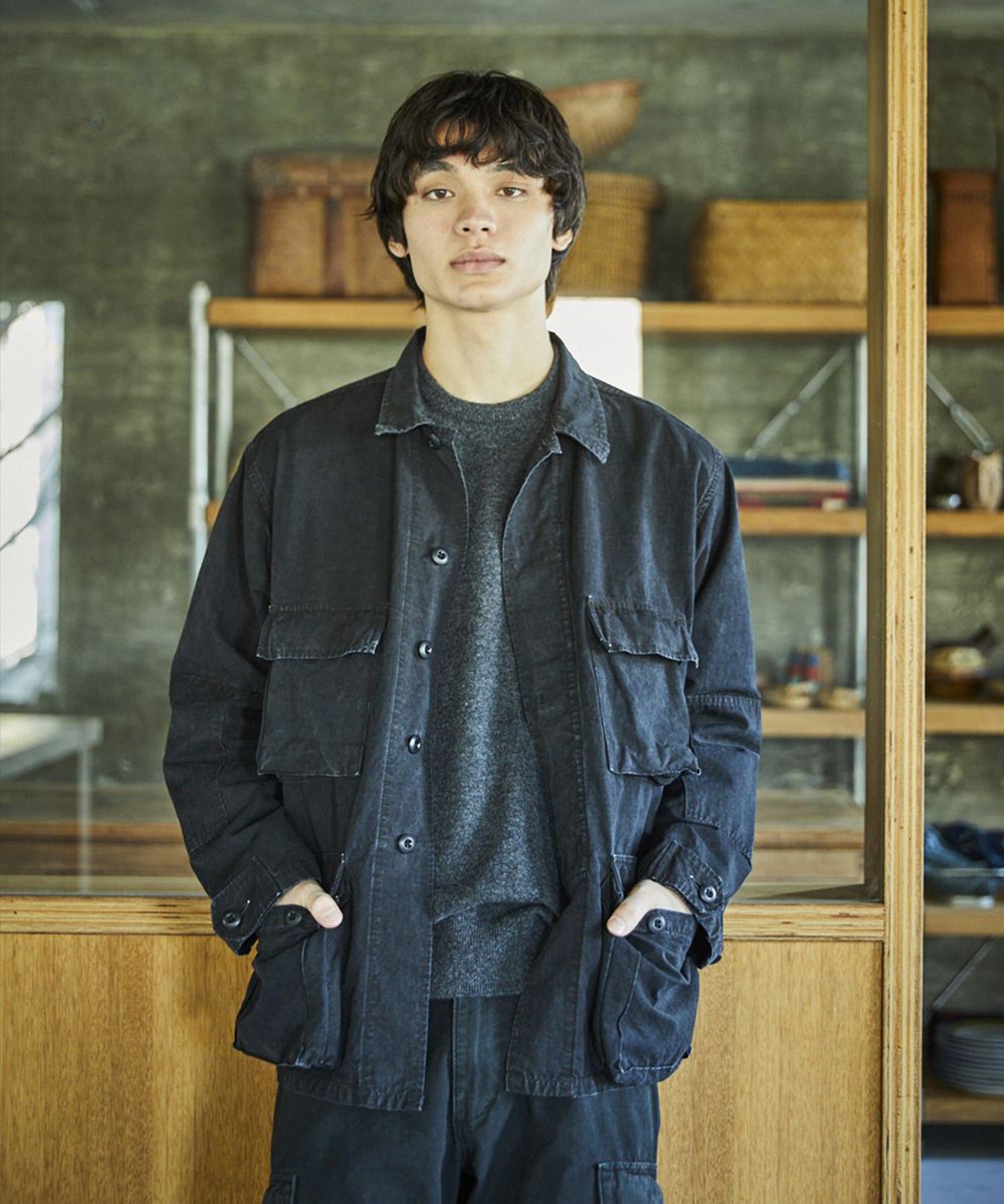 【予約】orSlow / STONE BLACK B.D.U JACKET