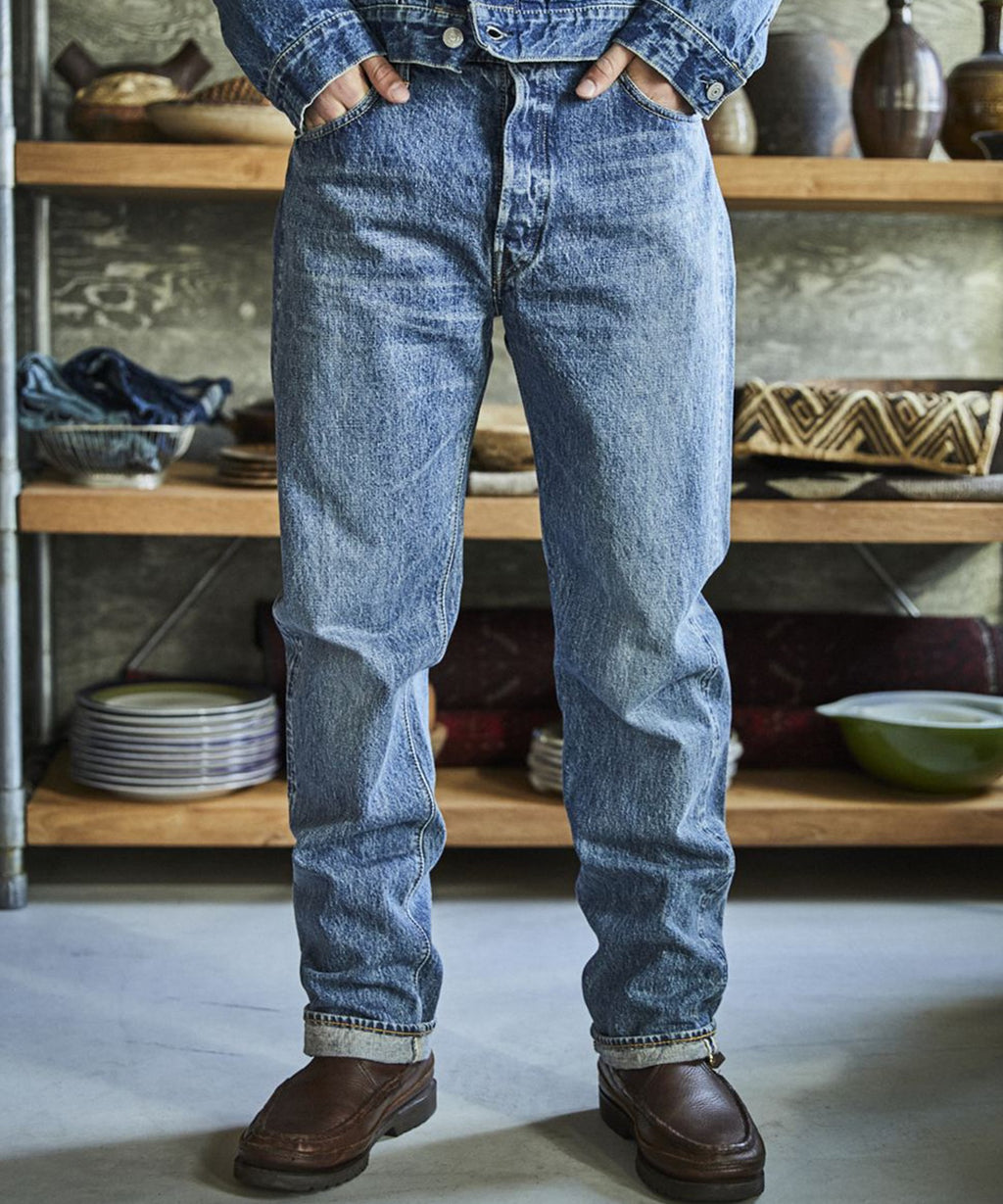 【予約】orSlow / 105 STANDARD SELVEDGE DENIM 2YEAR WASH デニムパンツ