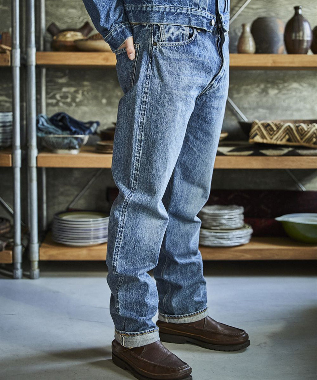 【予約】orSlow / 105 STANDARD SELVEDGE DENIM 2YEAR WASH デニムパンツ