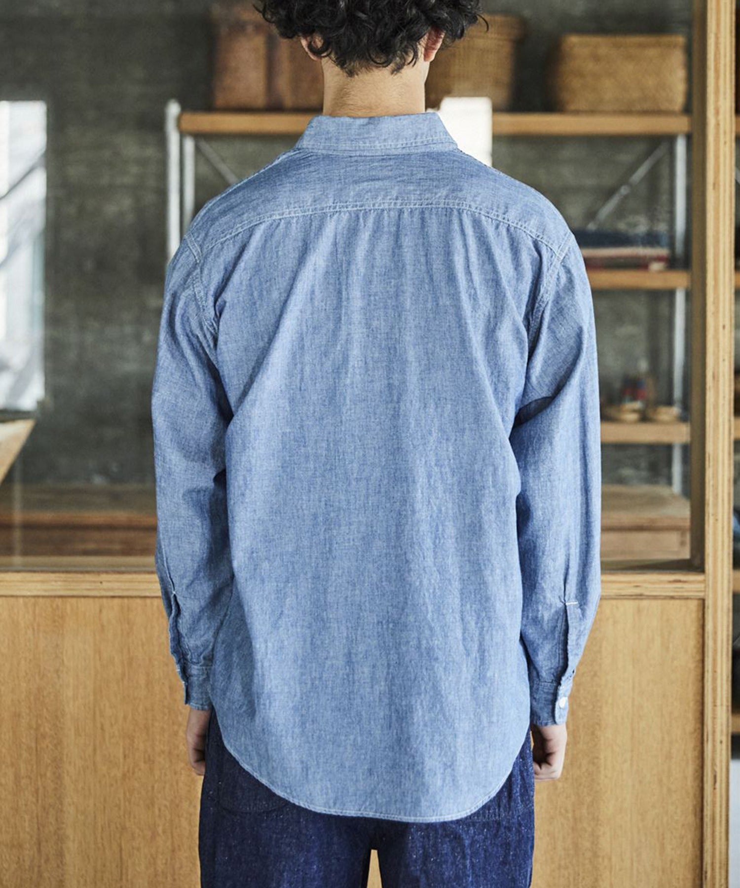 【予約】orSlow / CHAMBRAY WORK SHIRT