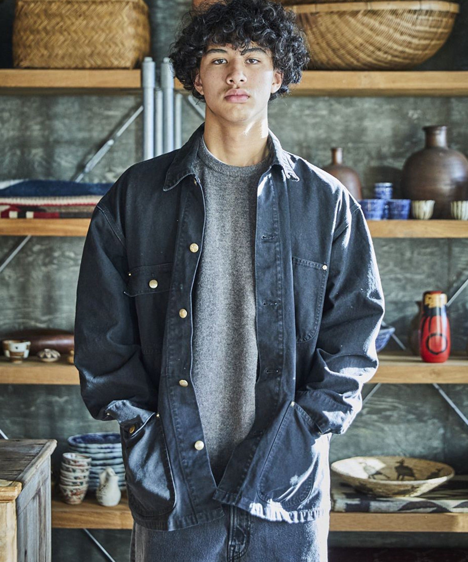 【予約】orSlow / RELAX FIT OXFORD COVERALL