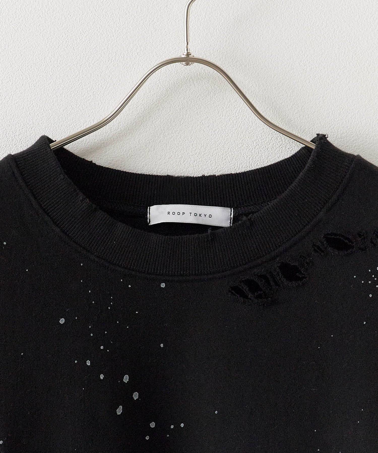 Theater code / Damage processing Paint design sweatshirt ダメージ加工 ペイントデザインスウェット