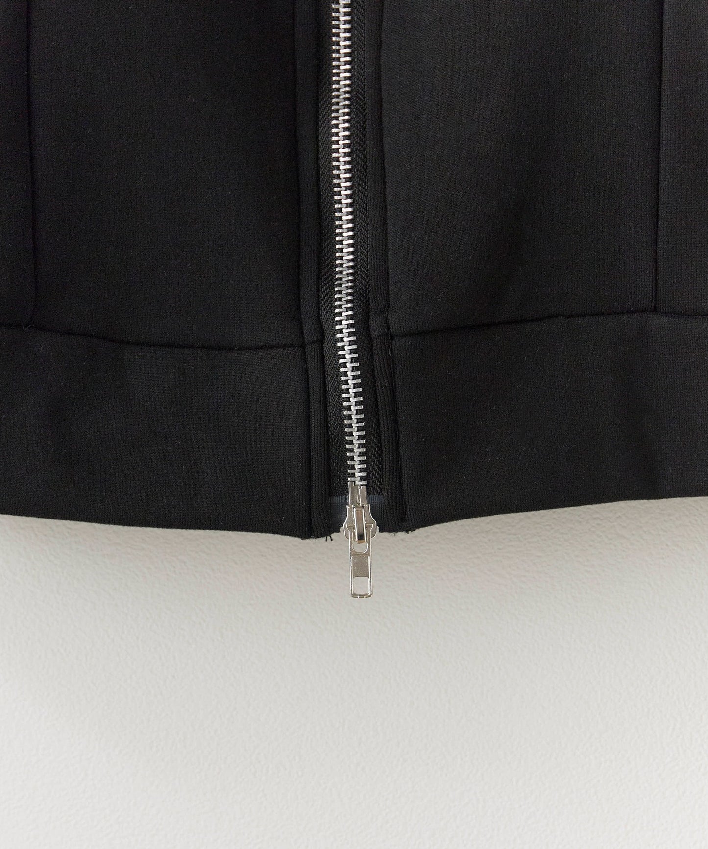 High neck zip-up tops