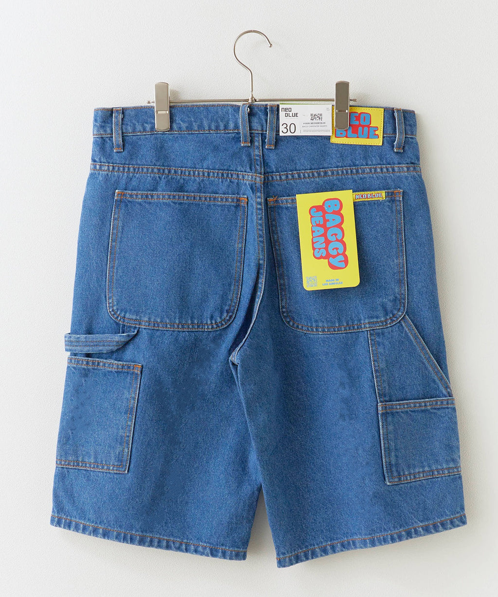 NEO BLUE / Baggy Carpenter Shorts デニムショーツ