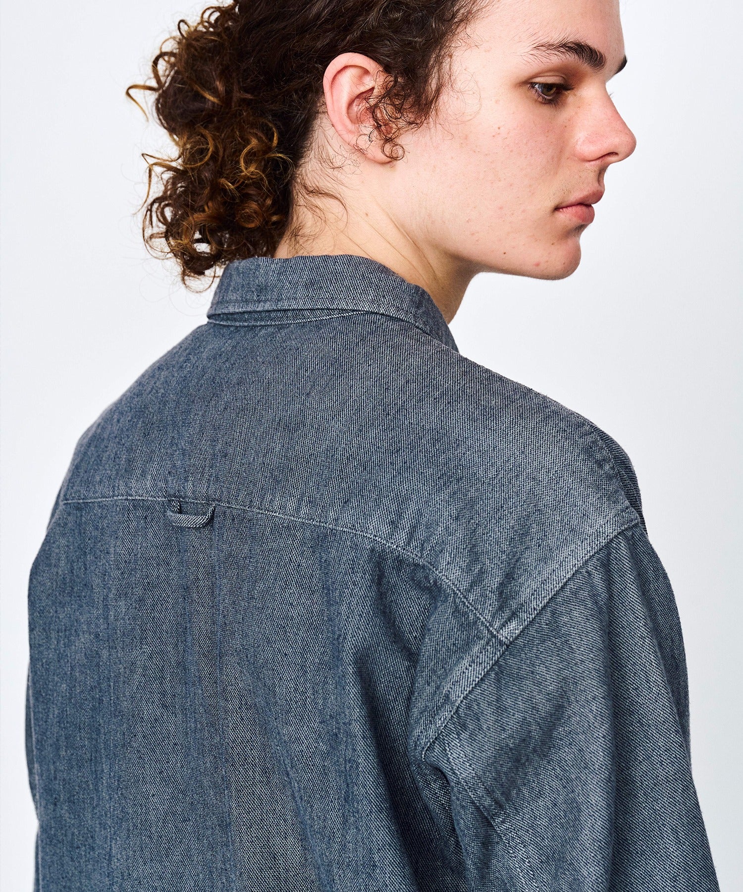 ROKX / INDIGO HEMP SHIRT L/S シャツ