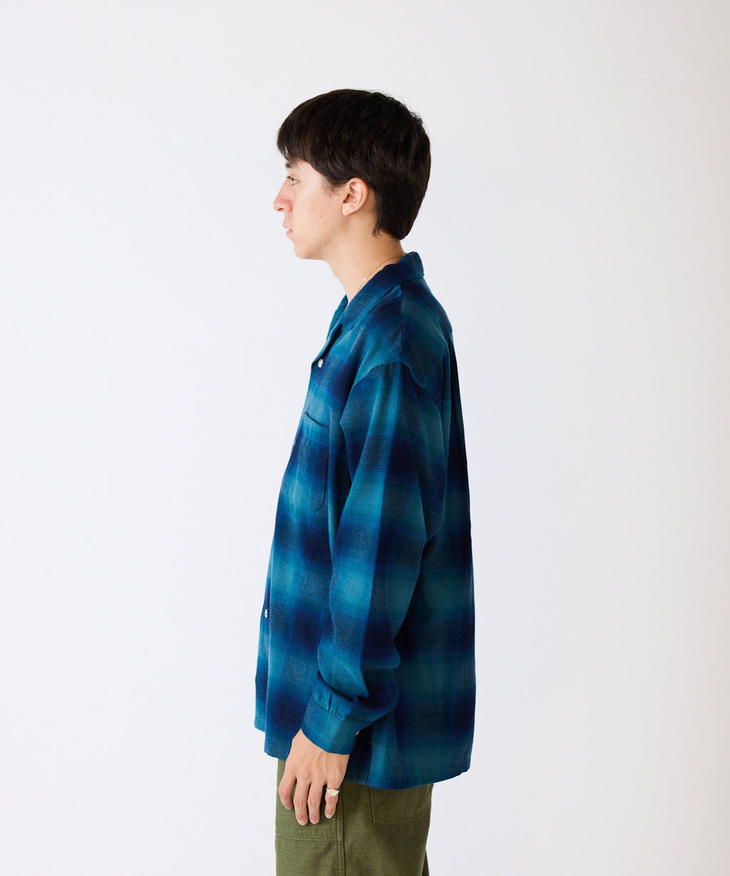 FIVE BROTHER / CHECK ONE-OP SHIRTS オープンカラーシャツ