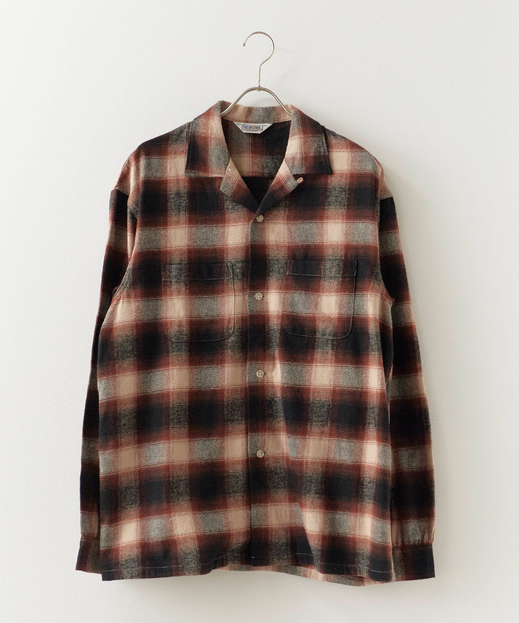 FIVE BROTHER / CHECK ONE-OP SHIRTS オープンカラーシャツ