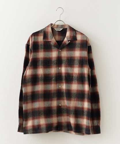 【予約】FIVE BROTHER / CHECK ONE-OP SHIRTS オープンカラーシャツ