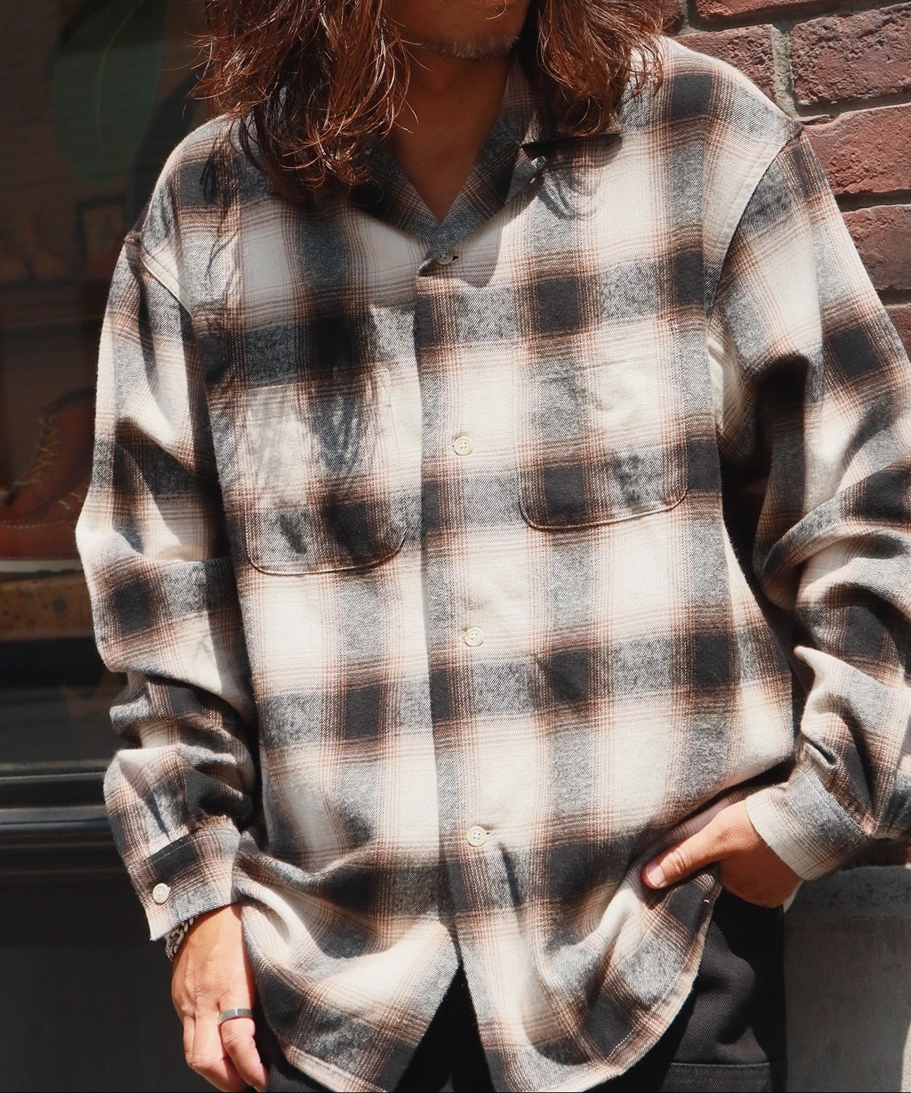 FIVE BROTHER / CHECK ONE-OP SHIRTS