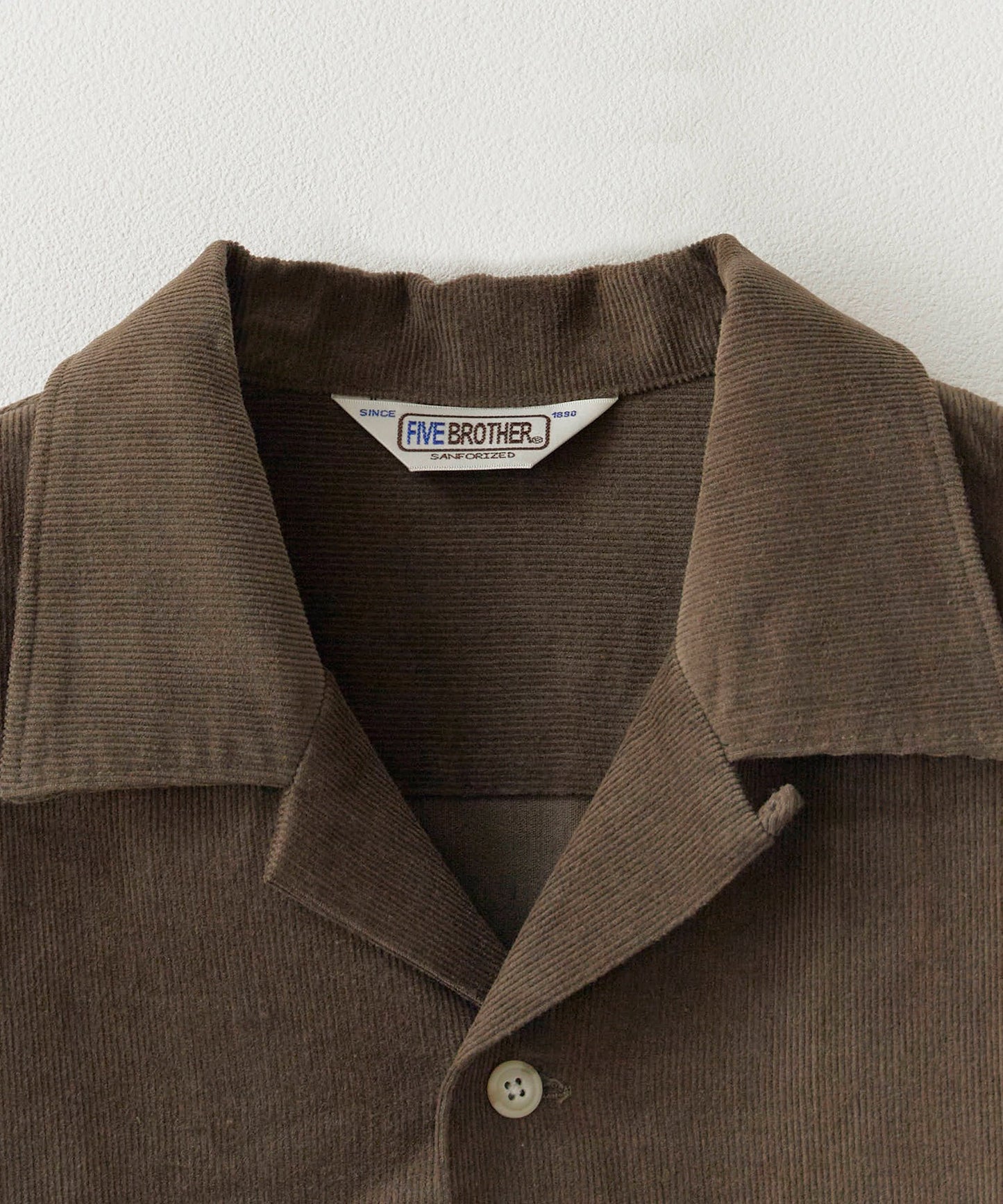 【予約】FIVE BROTHER / CORDUROY ONE-OP SHIRTS オープンカラーシャツ
