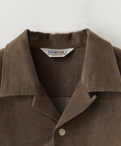 【予約】FIVE BROTHER / CORDUROY ONE-OP SHIRTS オープンカラーシャツ