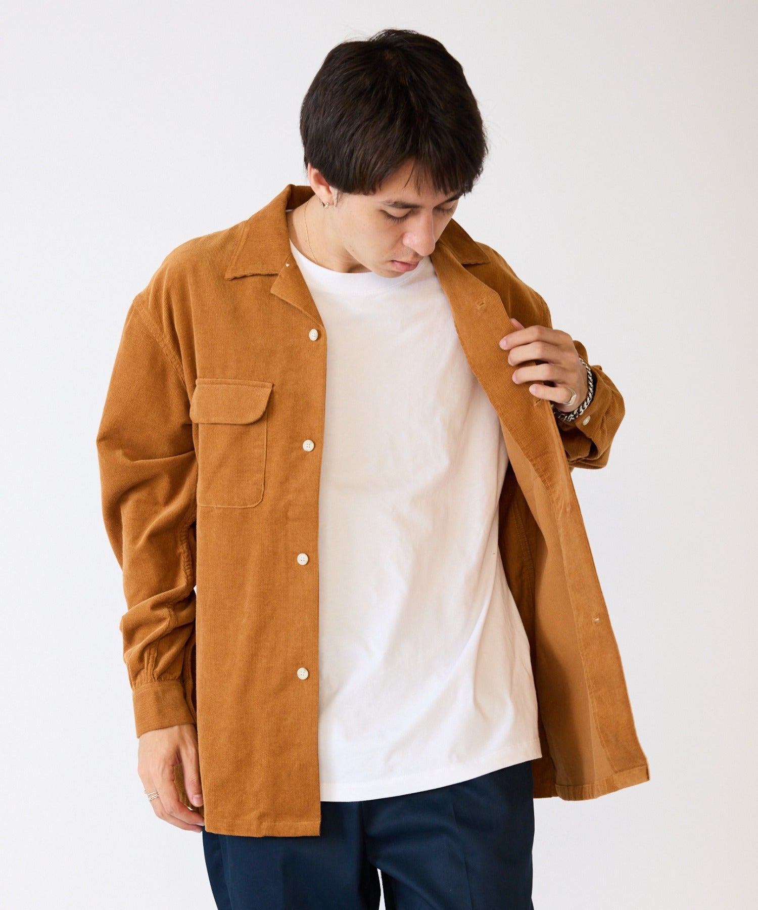 FIVE BROTHER / CORDUROY ONE-OP SHIRTS オープンカラーシャツ