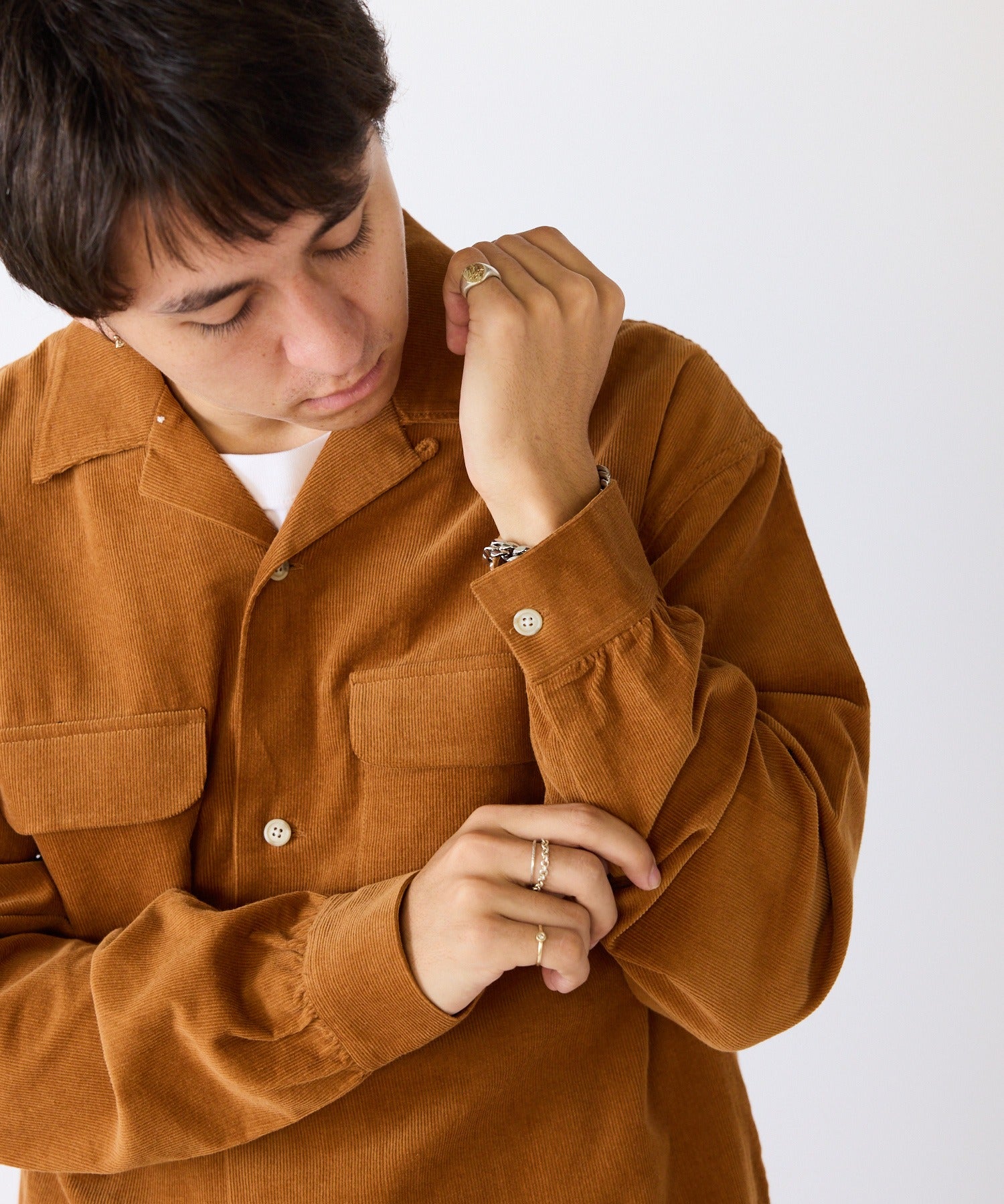 FIVE BROTHER / CORDUROY ONE-OP SHIRTS オープンカラーシャツ