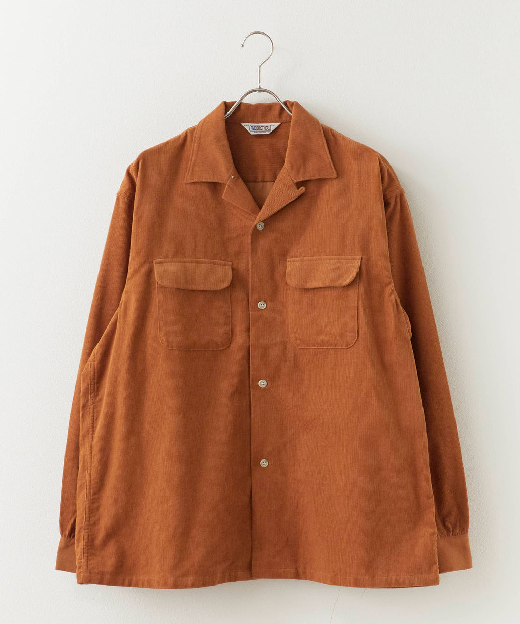 FIVE BROTHER / CORDUROY ONE-OP SHIRTS オープンカラーシャツ