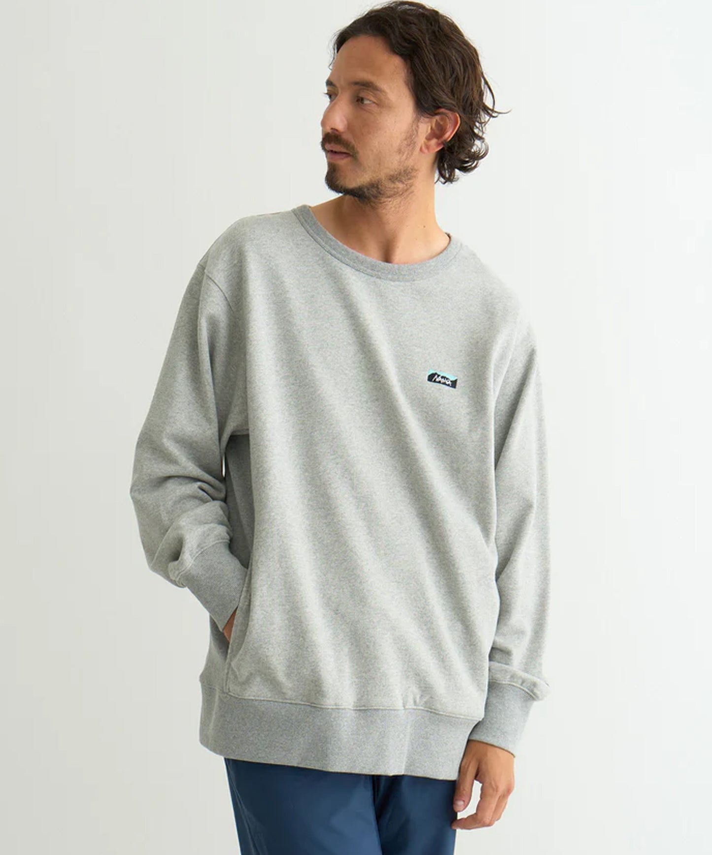NANGA / ECO HYBRID MINI BOX LOGO EMBROIDERY SWEATSHIRT