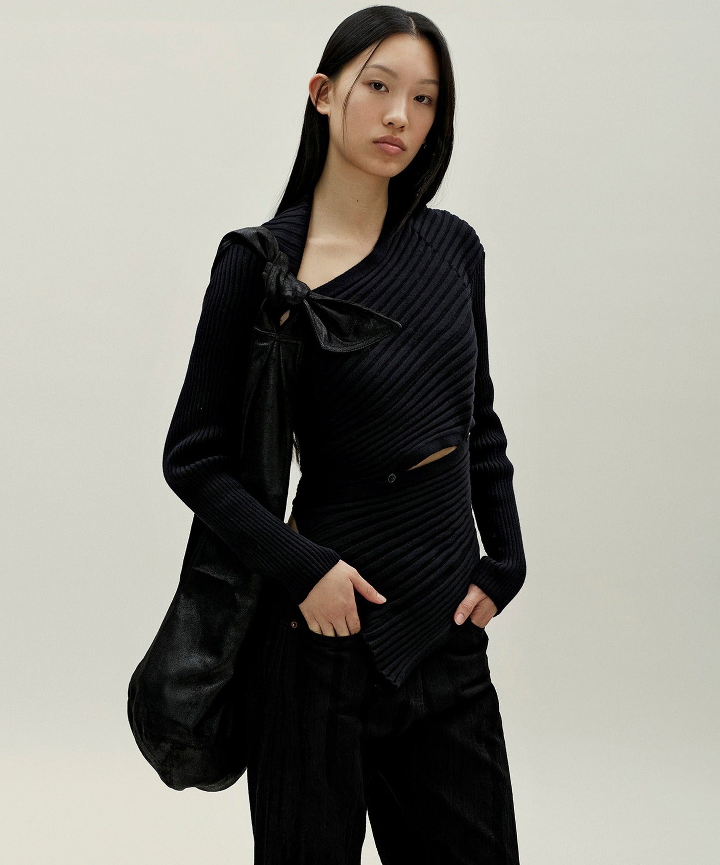 anggae/アンゲ TIED COCOON SAC ショルダーバッグ