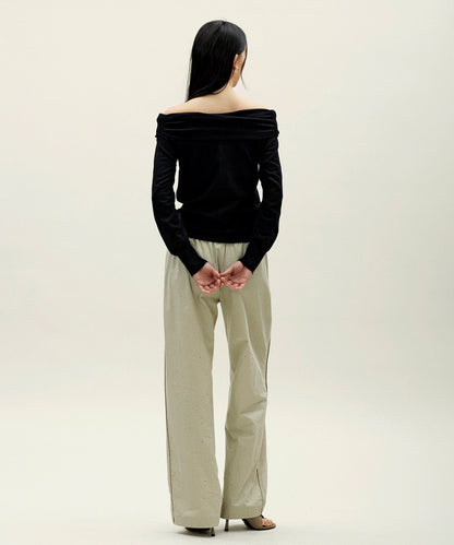 anggae/アンゲ OFF SHOULDER PULLOVER オフショルダー