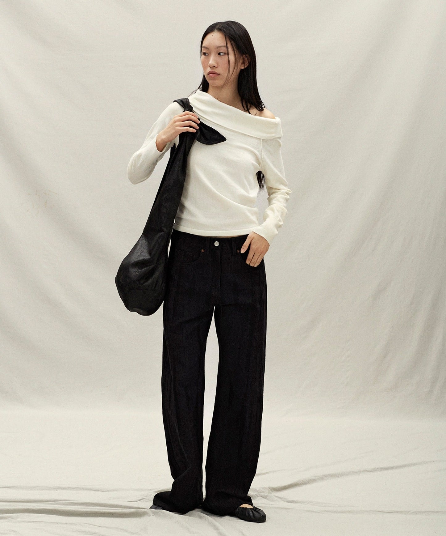 anggae/アンゲ OFF SHOULDER PULLOVER オフショルダー