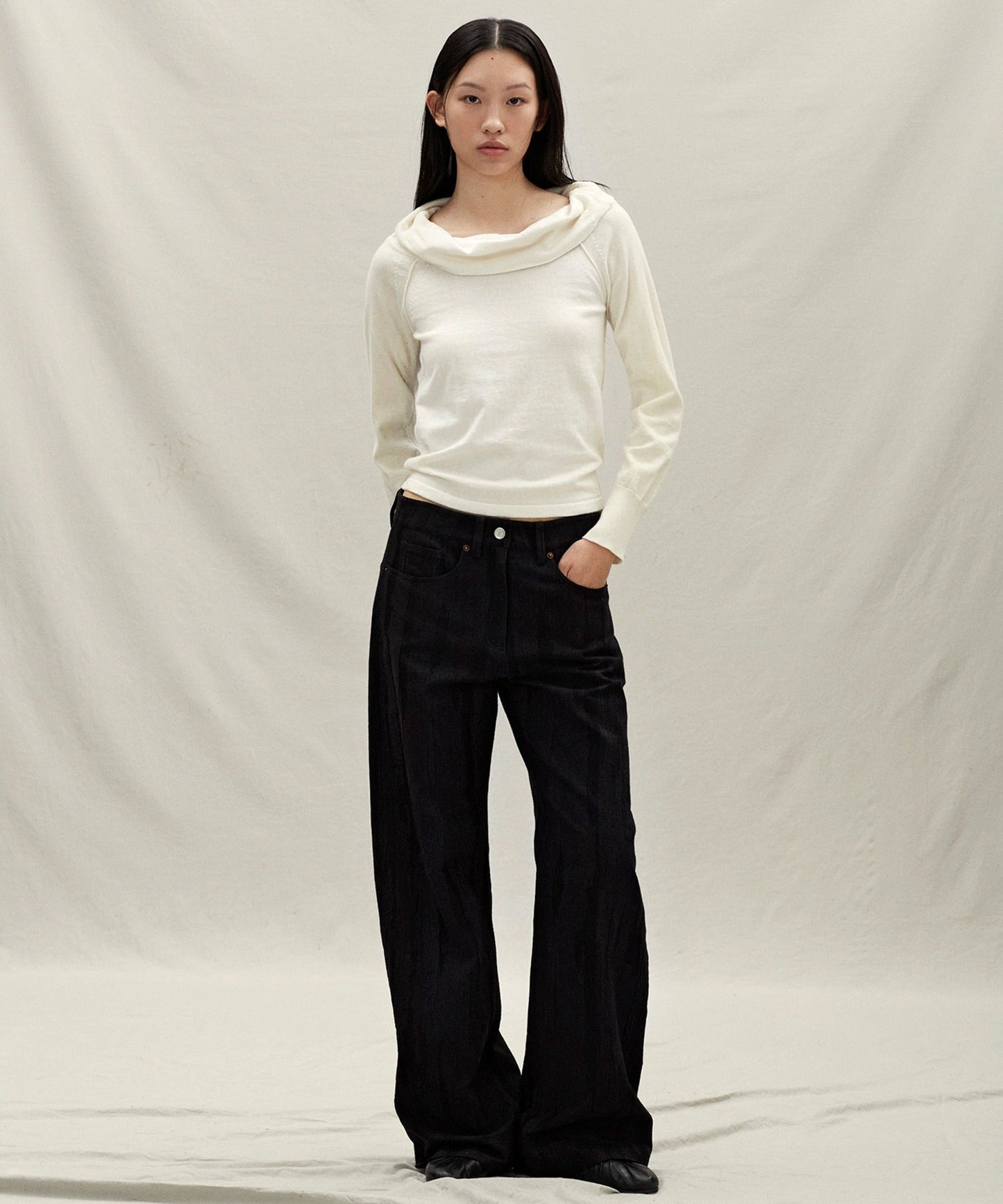 anggae/アンゲ OFF SHOULDER PULLOVER オフショルダー