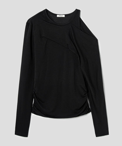 anggae/アンゲ PETAL OFF SHOULDER T-SHIRT カットソー