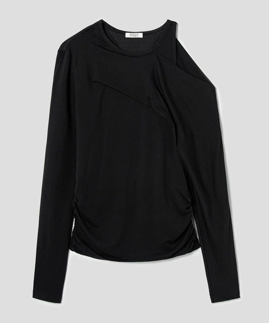 anggae/アンゲ PETAL OFF SHOULDER T-SHIRT カットソー