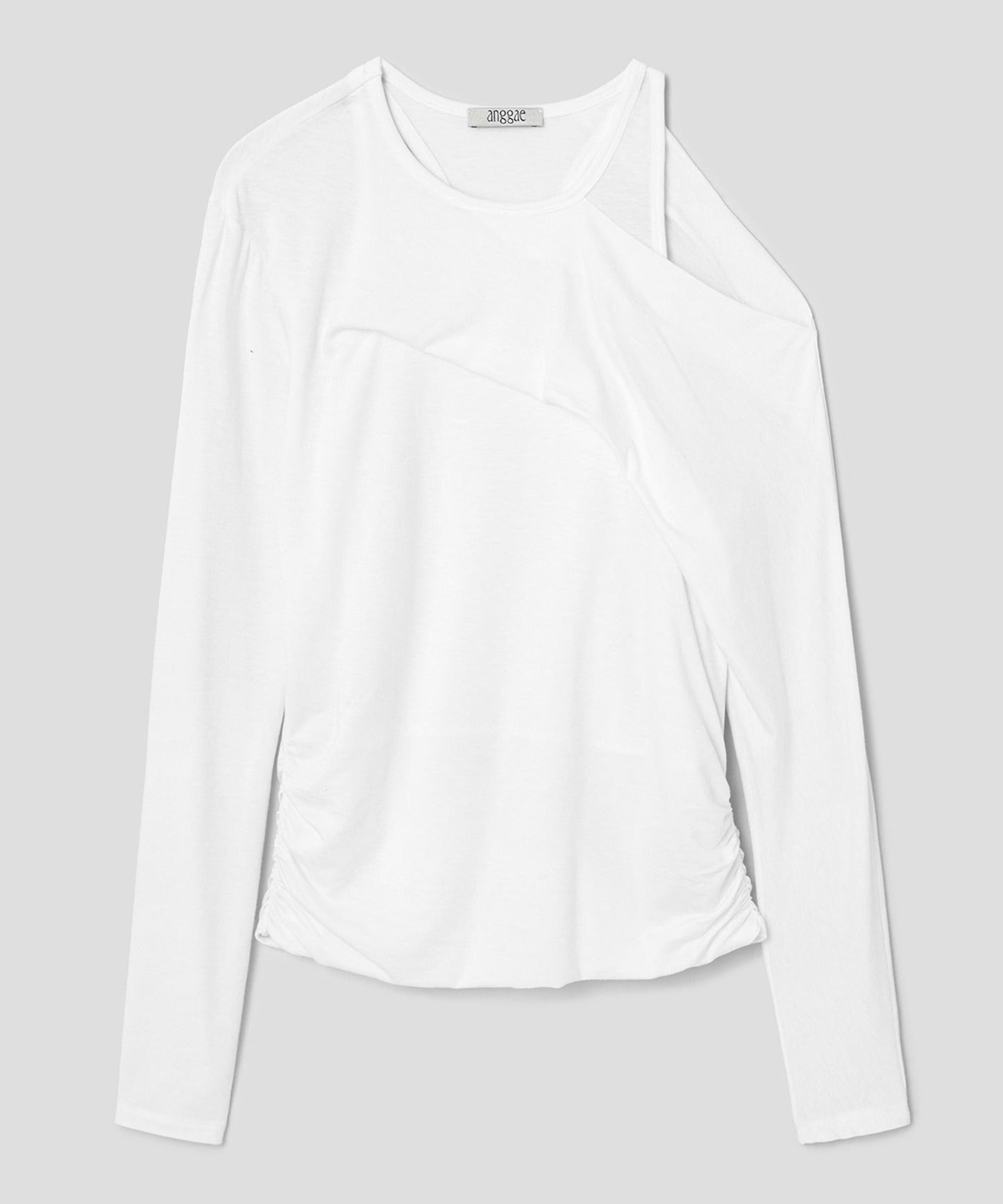 anggae/アンゲ PETAL OFF SHOULDER T-SHIRT カットソー