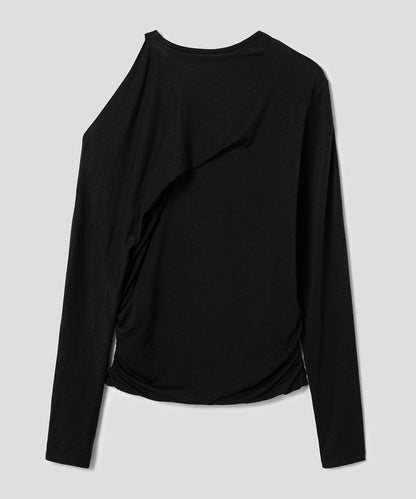 anggae/アンゲ PETAL OFF SHOULDER T-SHIRT カットソー