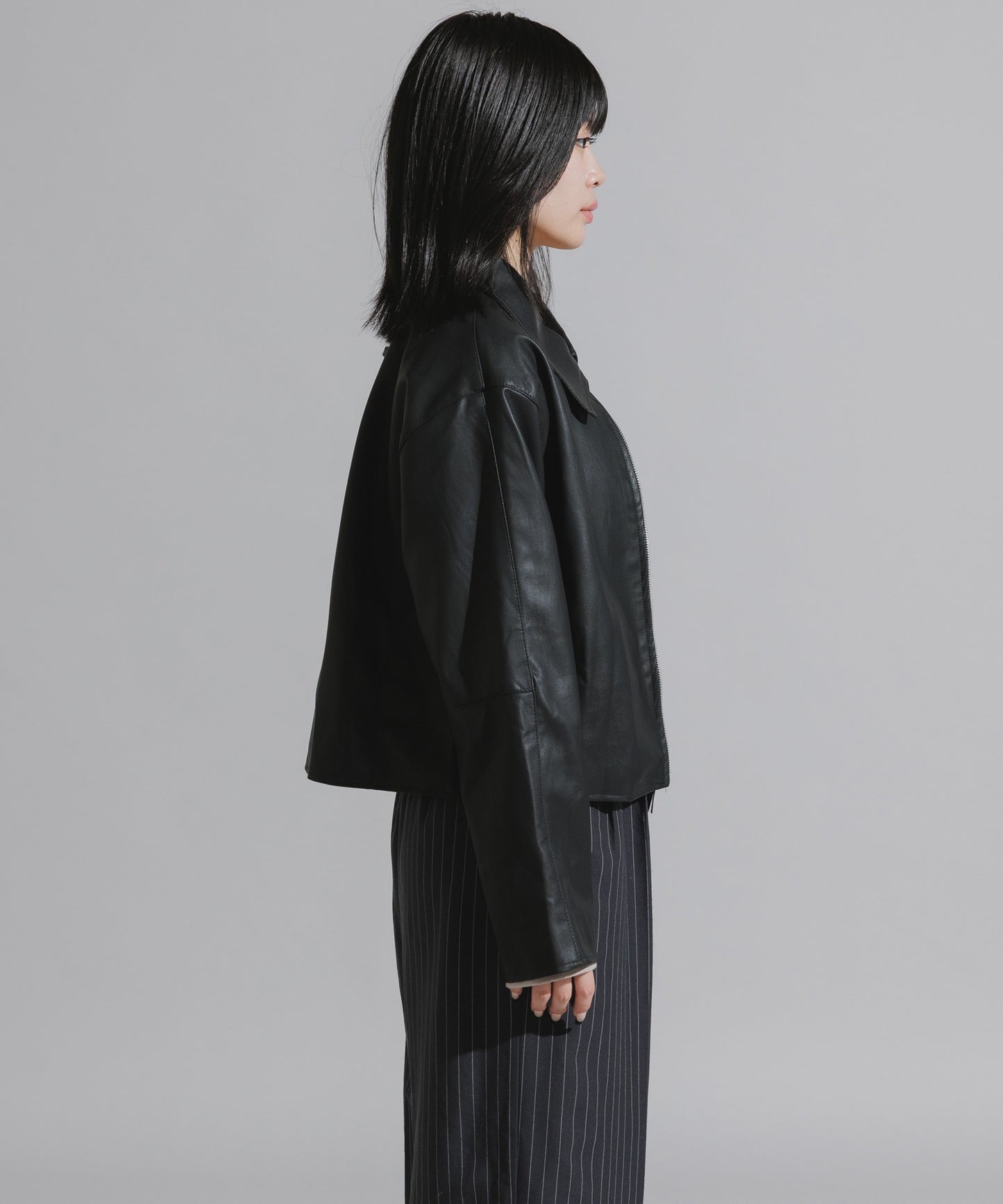 Chick / Faux Suede Full-Zip Blouson