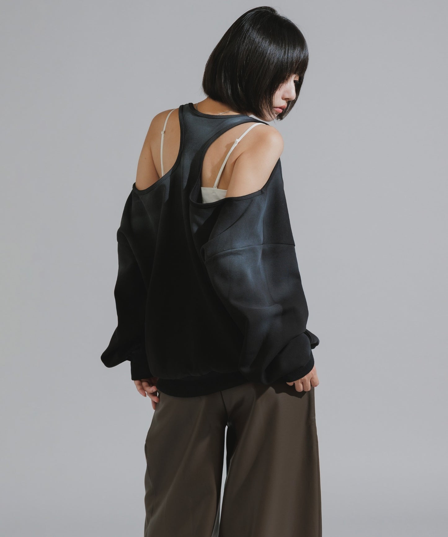 Mura-dyed Laser Back Sweatshirt