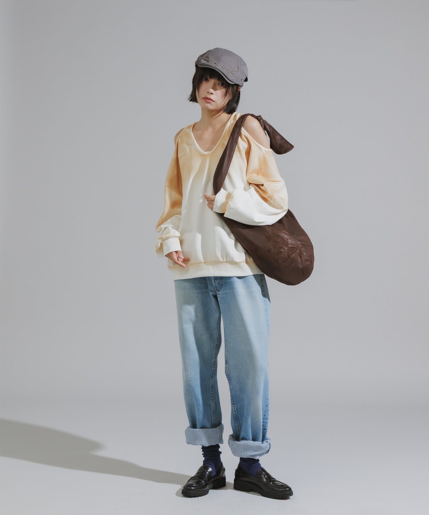 Mura-dyed Laser Back Sweatshirt