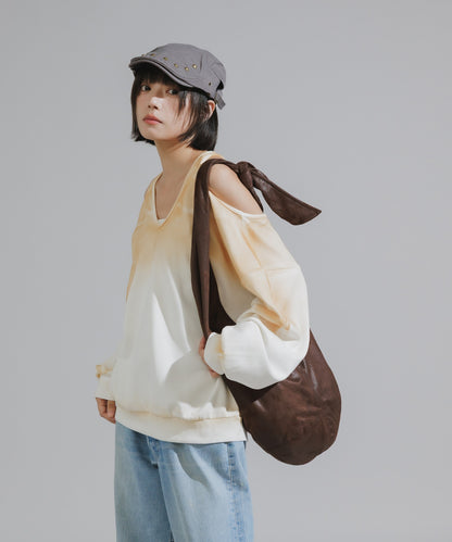 Mura-dyed Laser Back Sweatshirt